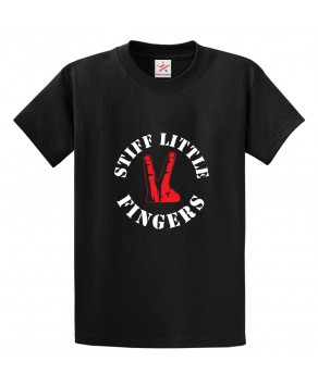 Stiff Little Fingers Classic Unisex Kids and Adults T-Shirt for Music Fans
